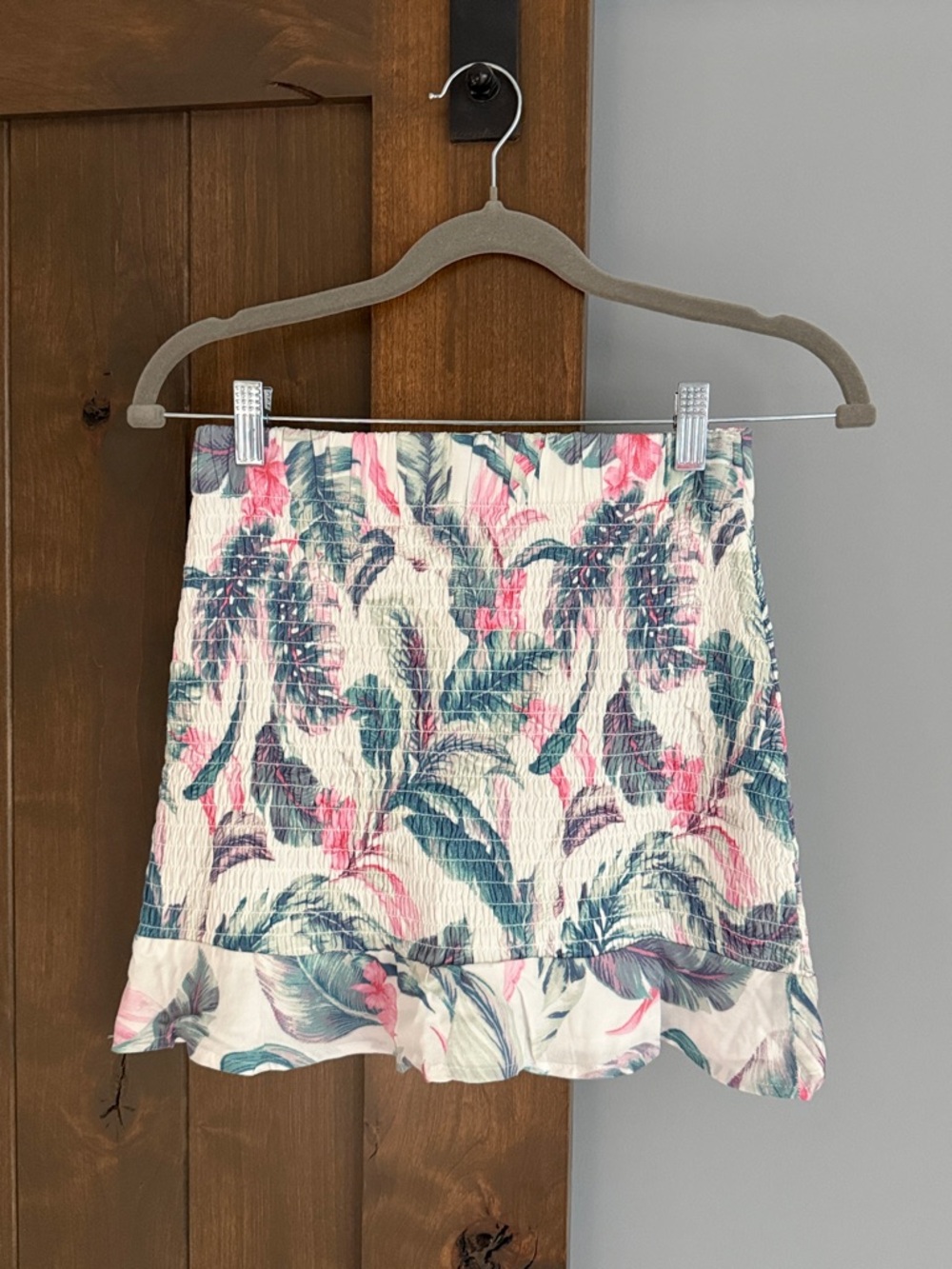 abercrombie kids Floral Mini Skirt - Pink, Teal & White | Size 11-12